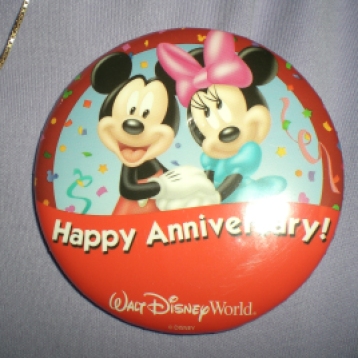 My parents' 25th Anniversary buttons in 2009